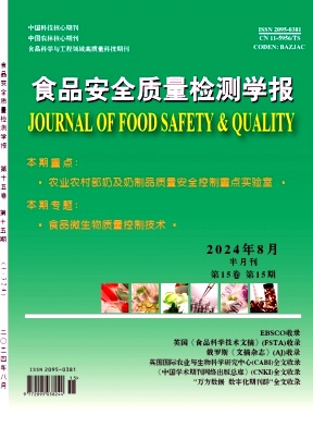 食品安全质量检测学报封面